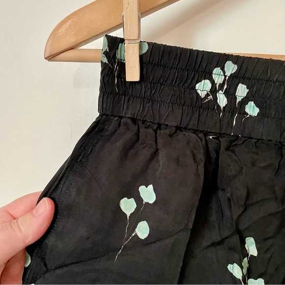 Aritzia Wilfred Aries Pant Black Aqua Pull On Wide Leg Size Small - Picture 5 of 8